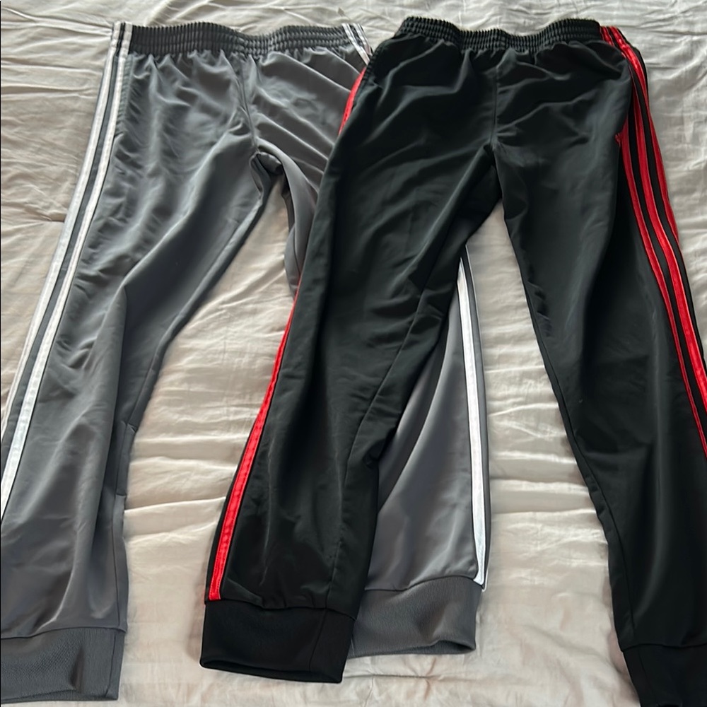 Kids' Athletic Track Pants - Black and Gray